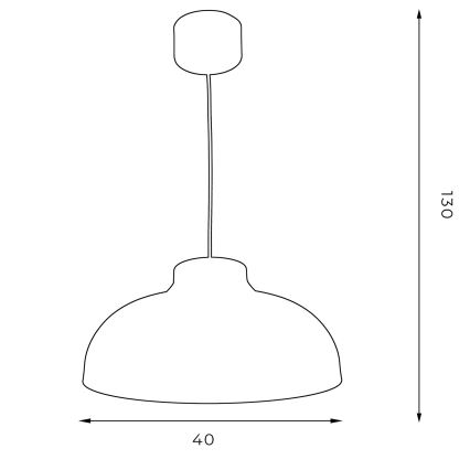 Candelabro suspenso BASCA 1xE27/60W/230V
