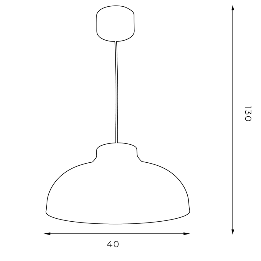 Candelabro suspenso BASCA 1xE27/60W/230V