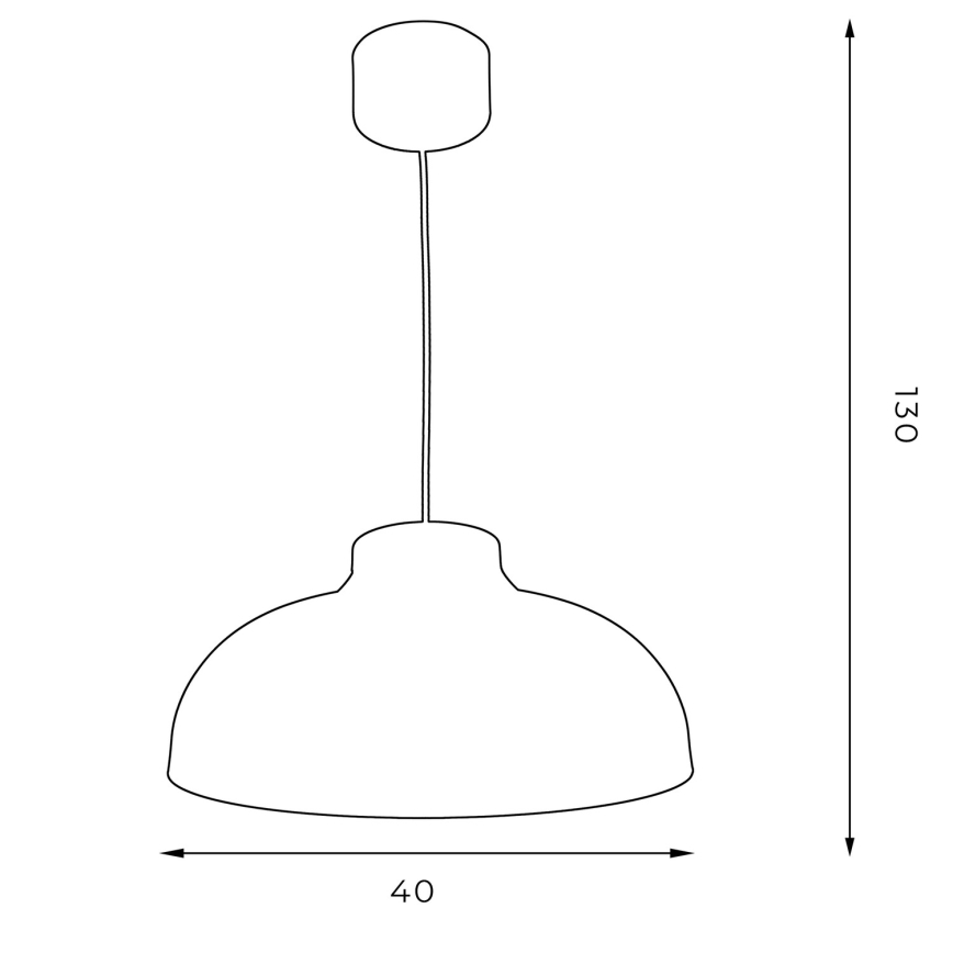 Candelabro suspenso BASCA 1xE27/60W/230V preto/dourado