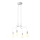 Candelabro suspenso BASSO 4xE27/40W/230V branco