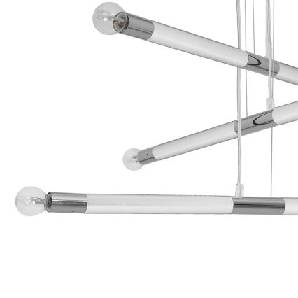 Candelabro suspenso BASTONE WHITE 6xE14/40W/230V