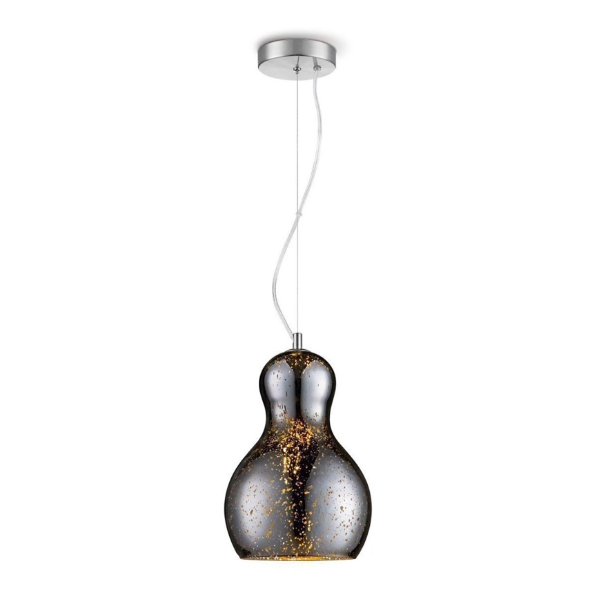 Candelabro suspenso BELLO 1xE27/40W/230V diâmetro 21 cm cromado