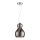 Candelabro suspenso BELLO 1xE27/40W/230V diâmetro 21 cm cromado
