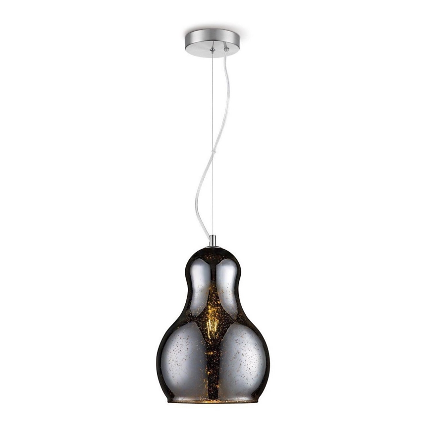 Candelabro suspenso BELLO 1xE27/60W/230V diâmetro 30 cm cromado