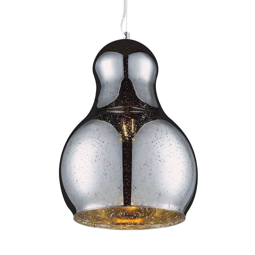 Candelabro suspenso BELLO 1xE27/60W/230V diâmetro 30 cm cromado