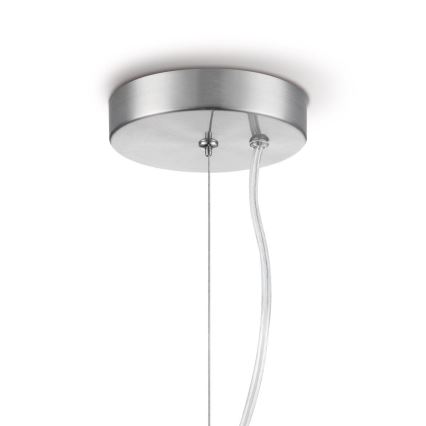 Candelabro suspenso BELLO 1xE27/60W/230V diâmetro 30 cm cromado