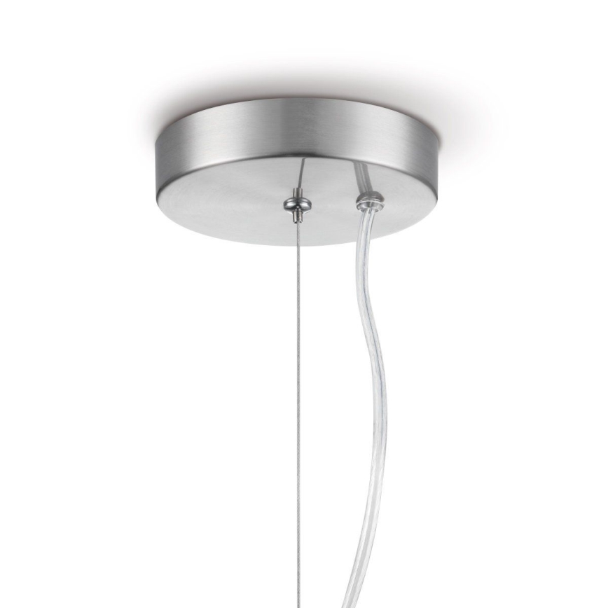 Candelabro suspenso BELLO 1xE27/60W/230V diâmetro 30 cm cromado