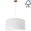 Candelabro suspenso BENITA 1xE27/40W/230V branco/carvalho – FSC certificado