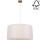 Candelabro suspenso BENITA 1xE27/40W/230V creme/carvalho – FSC certificado