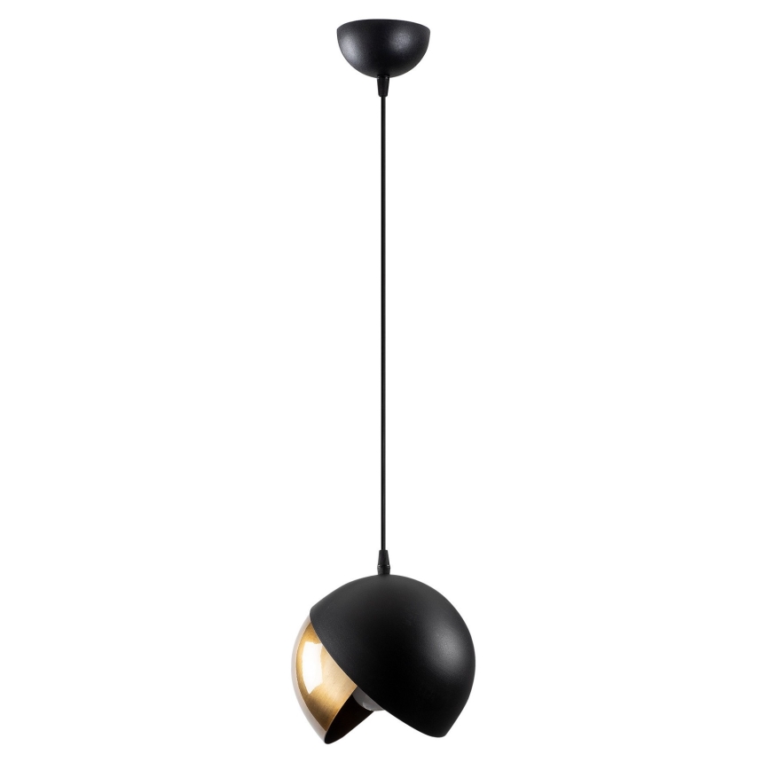 Candelabro suspenso BERCESTE 1xE27/40W/230V preto/dourado