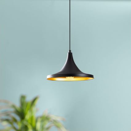 Candelabro suspenso BERCESTE 1xE27/40W/230V preto