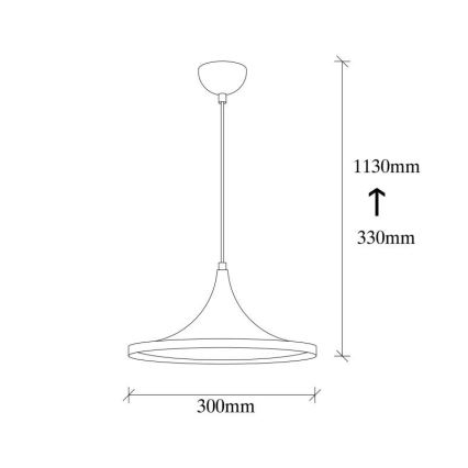 Candelabro suspenso BERCESTE 1xE27/40W/230V preto