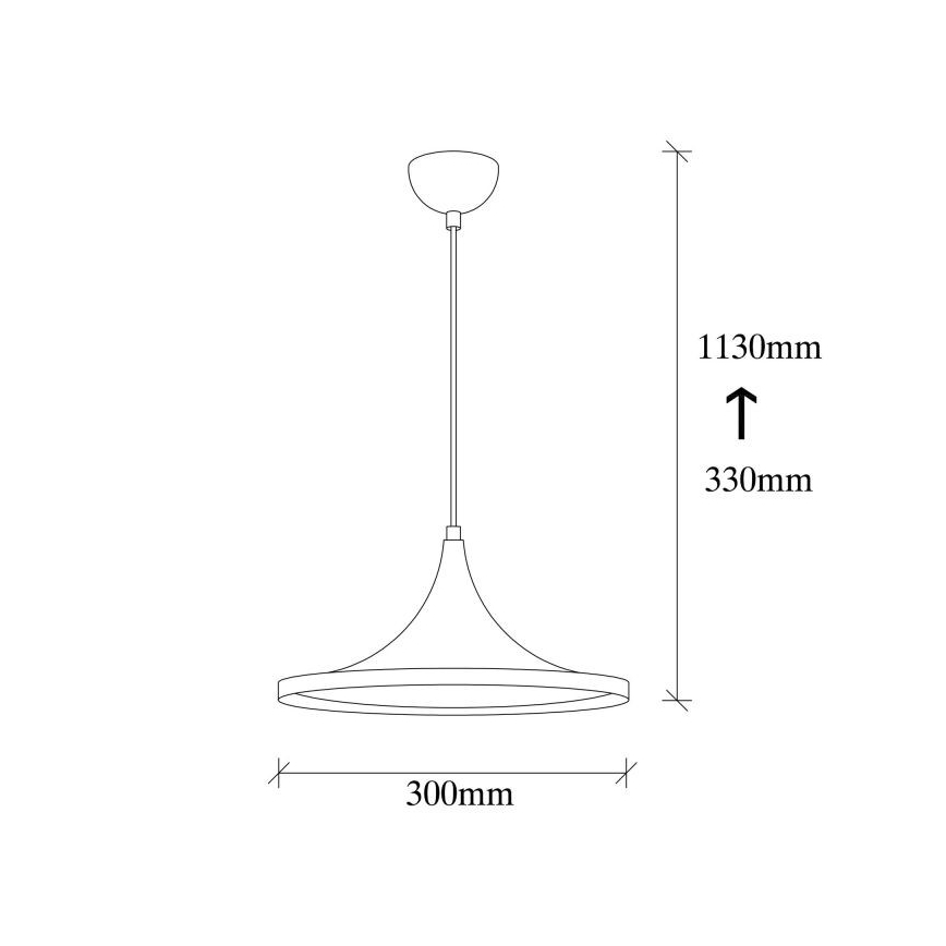 Candelabro suspenso BERCESTE 1xE27/40W/230V preto