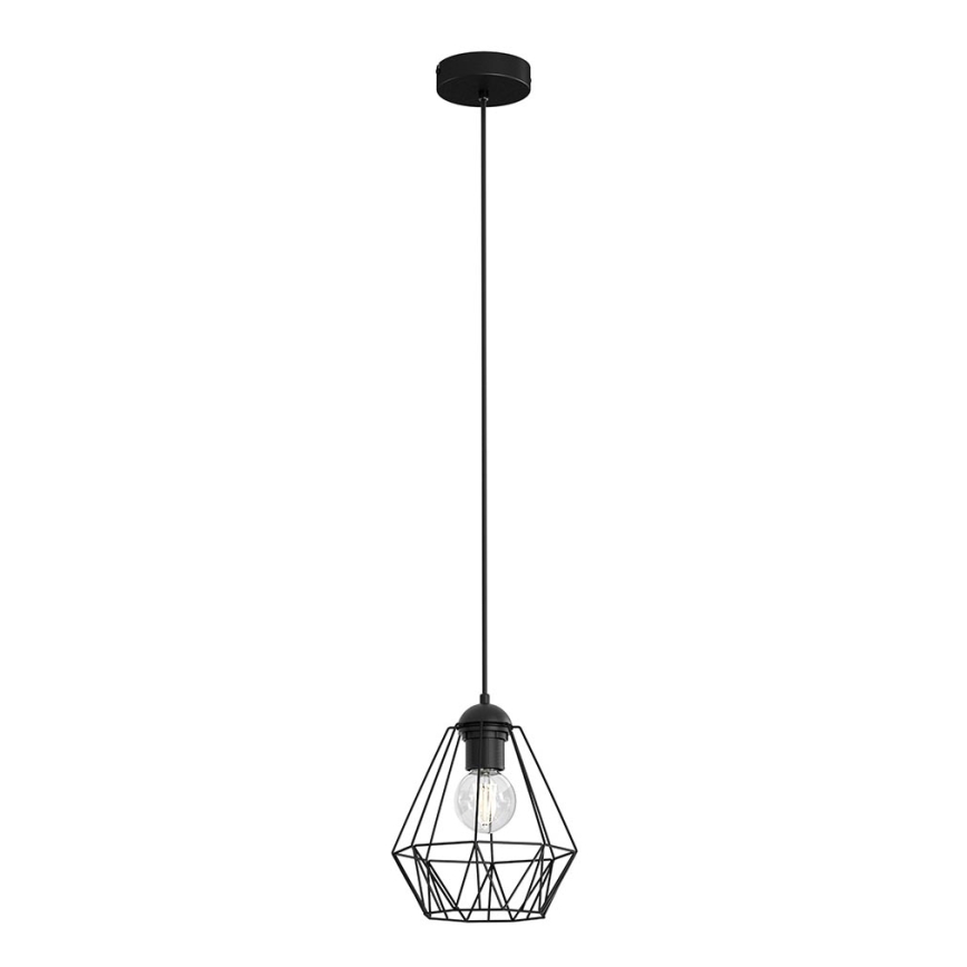 Candelabro suspenso BERGEN 1xE27/60W/230V preto