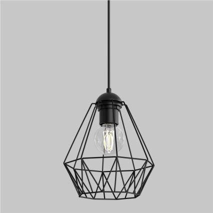Candelabro suspenso BERGEN 1xE27/60W/230V preto