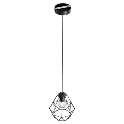 Candelabro suspenso BERGEN 1xE27/60W/230V preto