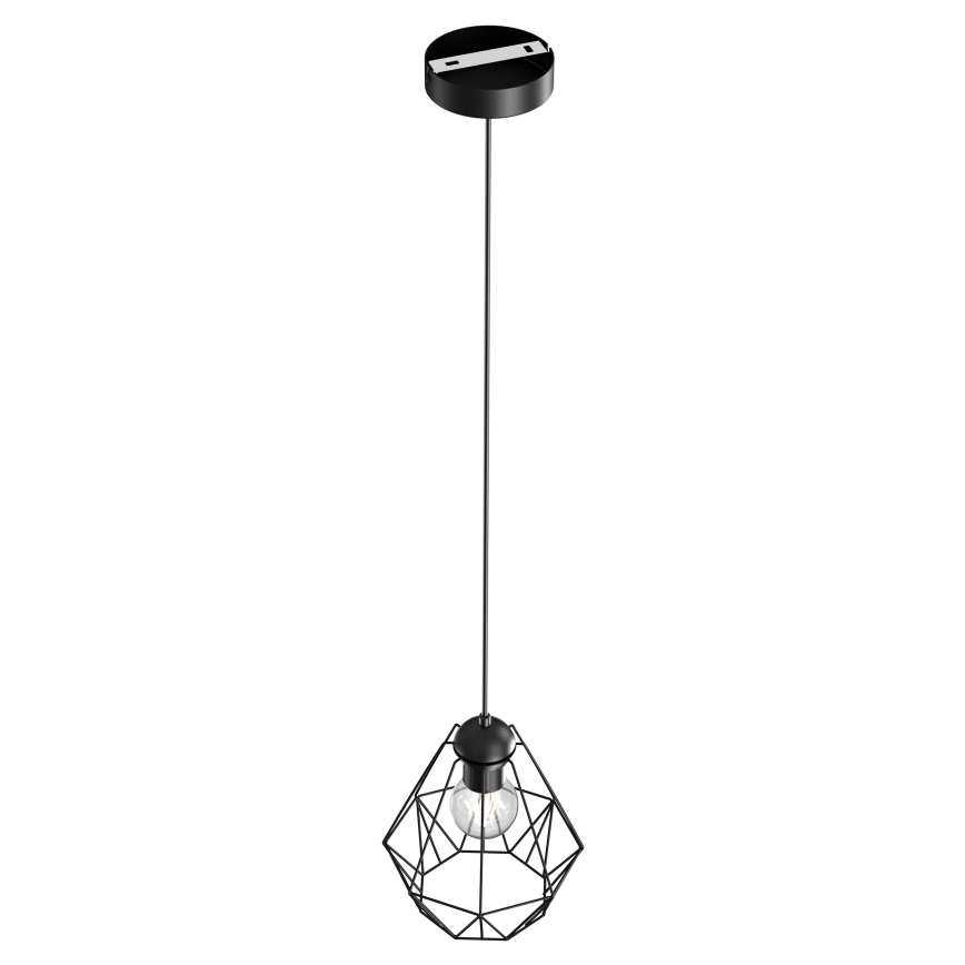 Candelabro suspenso BERGEN 1xE27/60W/230V preto