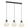Candelabro suspenso BERGEN 3xE27/60W/230V preto/dourada