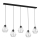 Candelabro suspenso BERGEN 5xE27/60W/230V preto/cromado brilhante