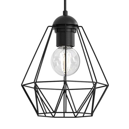 Candelabro suspenso BERGEN 5xE27/60W/230V preto