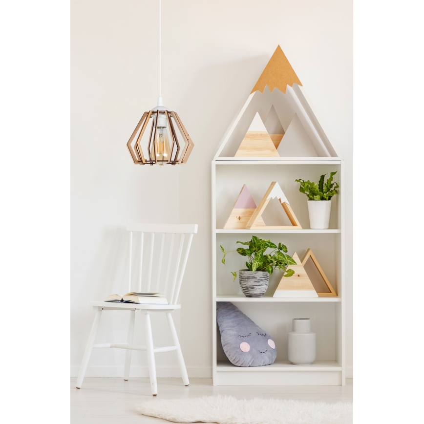 Candelabro suspenso BERGO 1xE27/60W/230V branco
