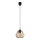 Candelabro suspenso BERGO 1xE27/60W/230V preto