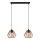 Candelabro suspenso BERGO 2xE27/60W/230V preto