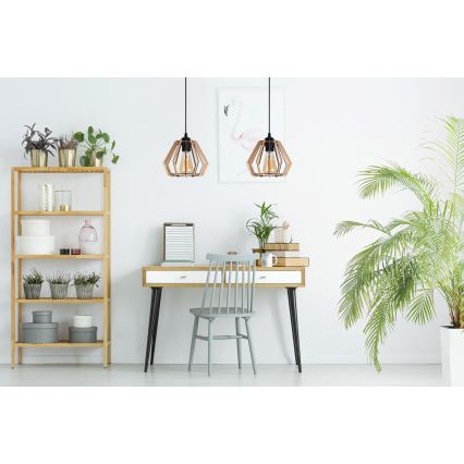 Candelabro suspenso BERGO 2xE27/60W/230V preto