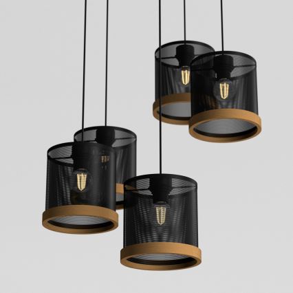 Candelabro suspenso BERIL 5xE27/60W/230V