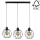 Candelabro suspenso BERIS 3xE27/60W/230V carvalho - certificado por FSC