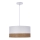 Candelabro suspenso BIANCO 1xE27/40W/230V branco/castanho