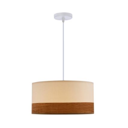 Candelabro suspenso BIANCO 1xE27/40W/230V branco/castanho