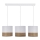 Candelabro suspenso BIANCO 3xE27/40W/230V branco/castanho