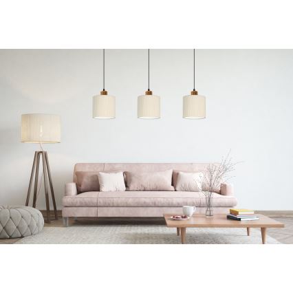 Candelabro suspenso BIZO 1xE27/60W/230V bege/cobre