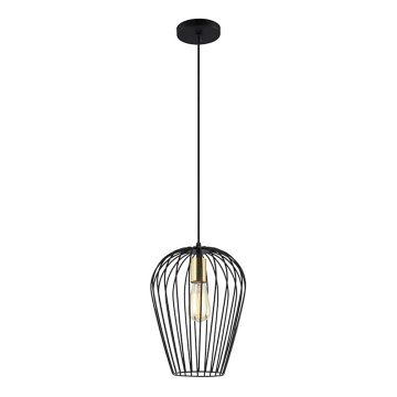 Candelabro suspenso BLANCHE 1xE27/11W/230V preto