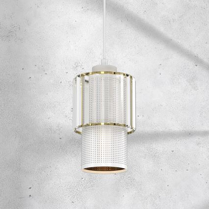Candelabro suspenso BLANCO 1xE27/60W/230V branco