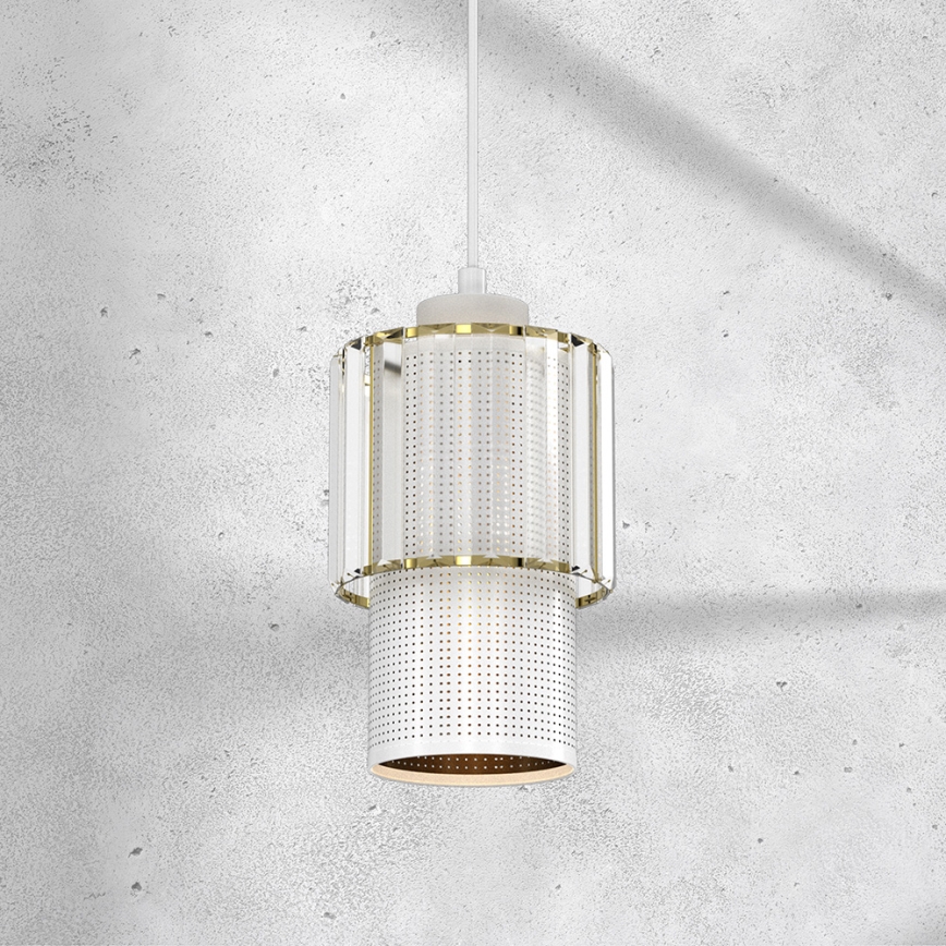Candelabro suspenso BLANCO 1xE27/60W/230V branco