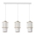Candelabro suspenso BLANCO 3xE27/60W/230V branco