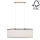 Candelabro suspenso BOHO 2xE27/40W/230V carvalho - certificado por FSC