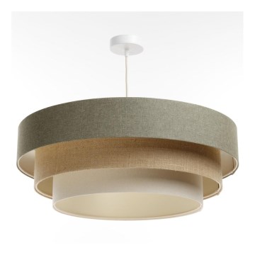 Candelabro suspenso BOHO TRINITI 1xE27/60W/230V cinzento/bege/creme