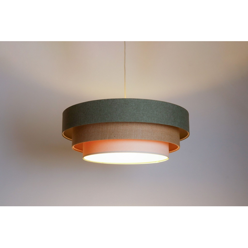 Candelabro suspenso BOHO TRINITI 1xE27/60W/230V cinzento/bege/creme