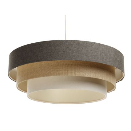 Candelabro suspenso BOHO TRINITI 1xE27/60W/230V cinzento/bege/creme