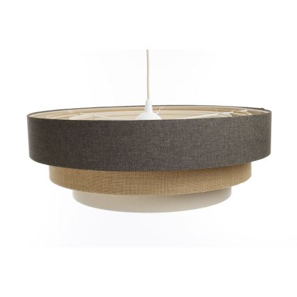 Candelabro suspenso BOHO TRINITI 1xE27/60W/230V cinzento/bege/creme