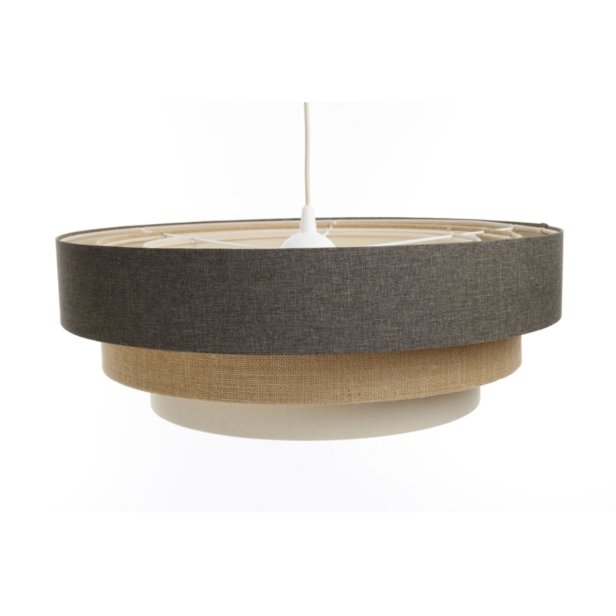 Candelabro suspenso BOHO TRINITI 1xE27/60W/230V cinzento/bege/creme