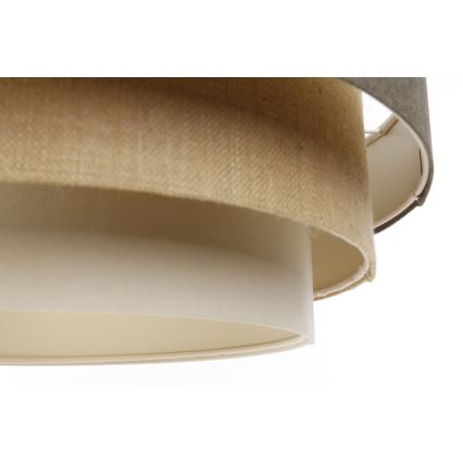 Candelabro suspenso BOHO TRINITI 1xE27/60W/230V cinzento/bege/creme