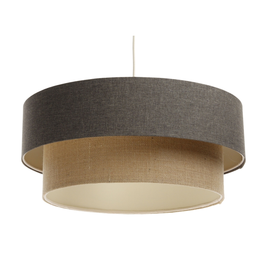 Candelabro suspenso BOHO TRINITI 1xE27/60W/230V cinzento/bege