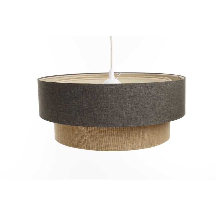 Candelabro suspenso BOHO TRINITI 1xE27/60W/230V cinzento/bege