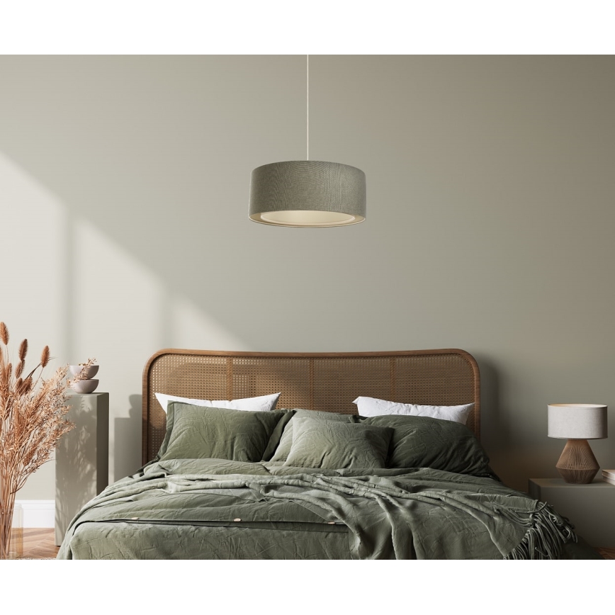 Candelabro suspenso BOHO TRINITI 1xE27/60W/230V cinzento