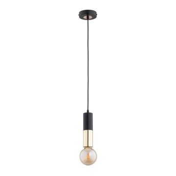 Candelabro suspenso BOLID 1xE27/60W/230V preto/dourado