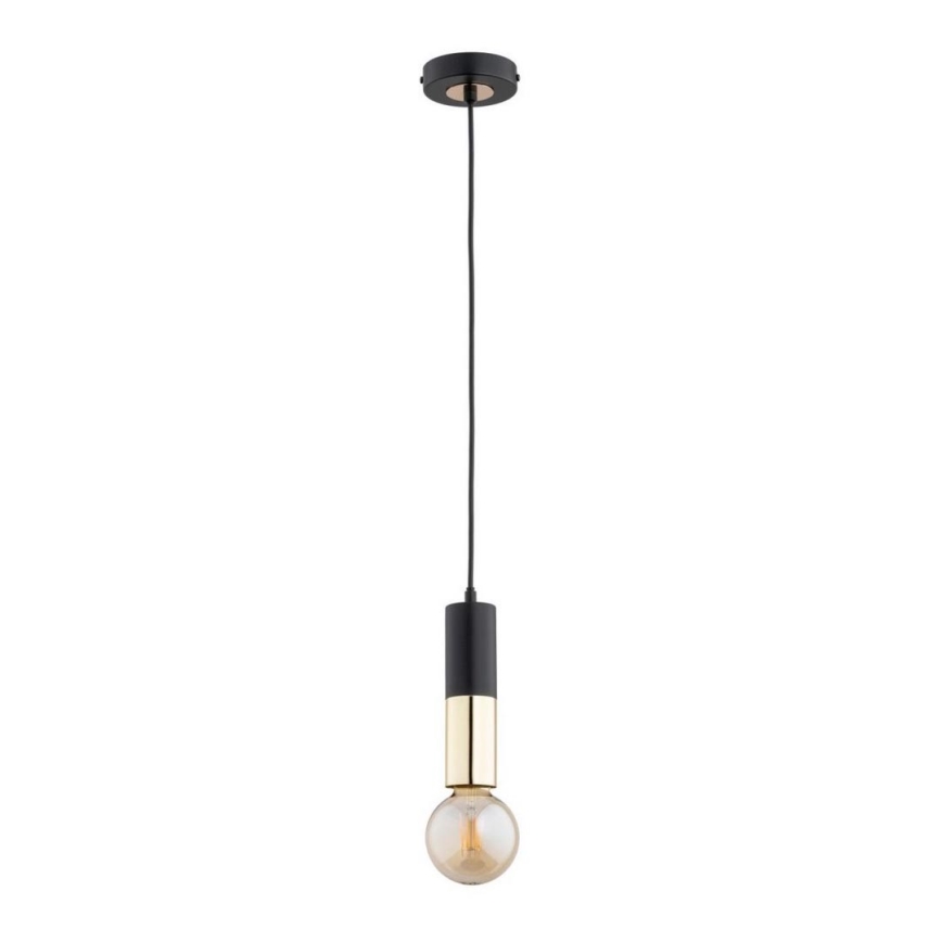 Candelabro suspenso BOLID 1xE27/60W/230V preto/dourado